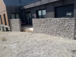 Fabrication mur en pierre