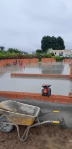 Réalisation dalle béton maison neuve