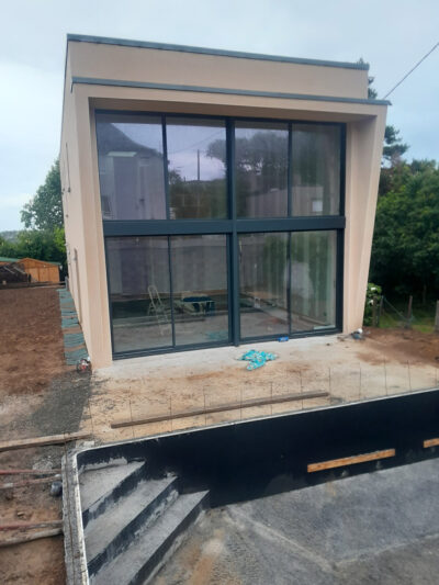 construction maison neuve piscine