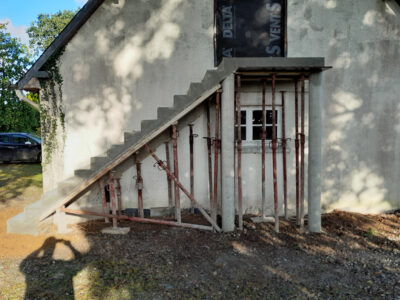 creation d'un escalier en beton