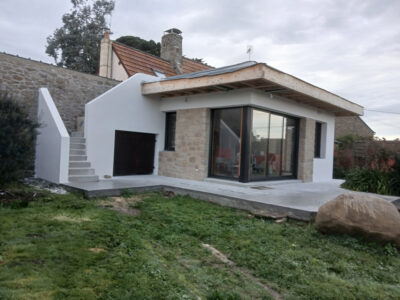 extension maison en pierre